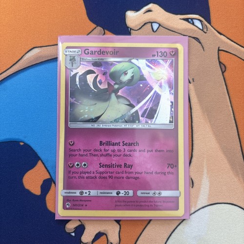 2018 Gardevoir 141/214 Sm-Lost Thunder Cosmos Holo NM - photo 3