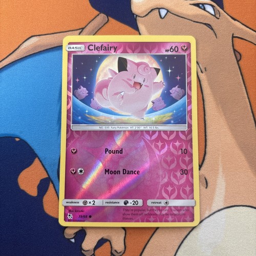 2019 Clefairy 39/68 Hidden Fates Reverse Holo NM
