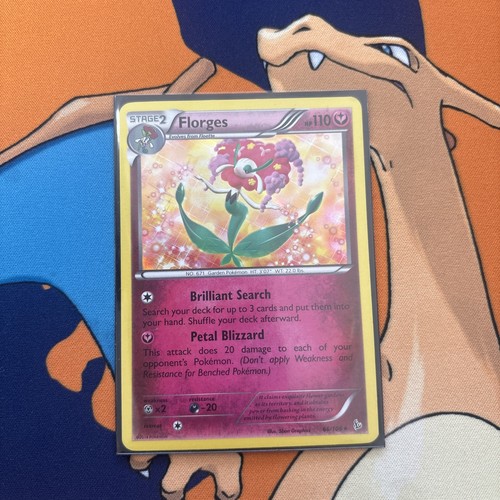 2014 Florges - 66/106 - Holo Rare - Reverse Holo Pokemon XY Flas - photo 3