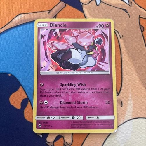 2017 Diancie 94/147 Sm-Burning Shadows Holo HP