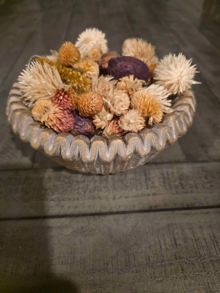 Decorative Bowl with Dried Flowers - photo 2