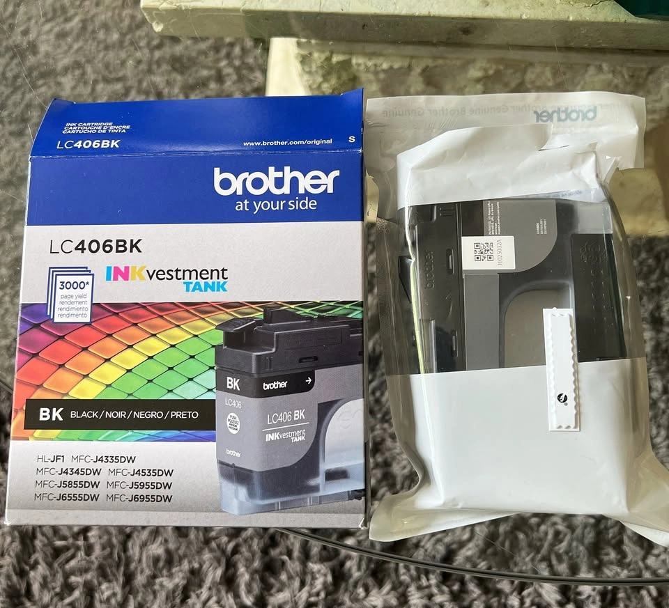 Brand New Brother LC406BK High Yield Black Ink Cartridge - photo 2