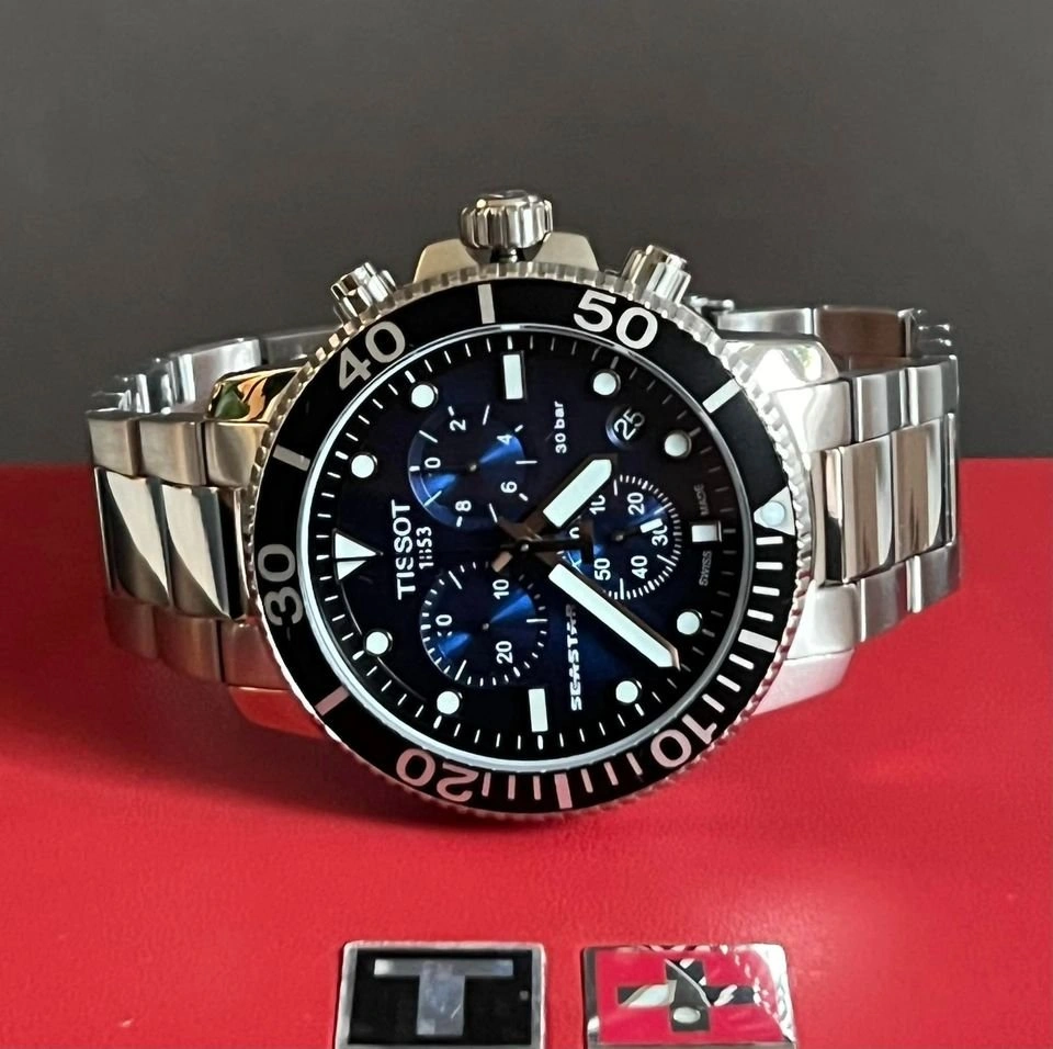 Tissot Men’s Seastar 1000 Quartz Chronograph Watch NEW - photo 4