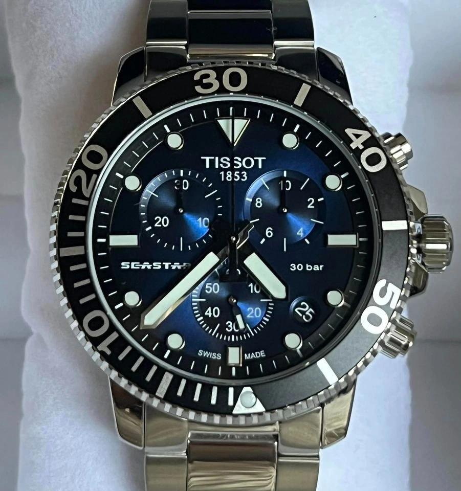 Tissot Men’s Seastar 1000 Quartz Chronograph Watch NEW - photo 5