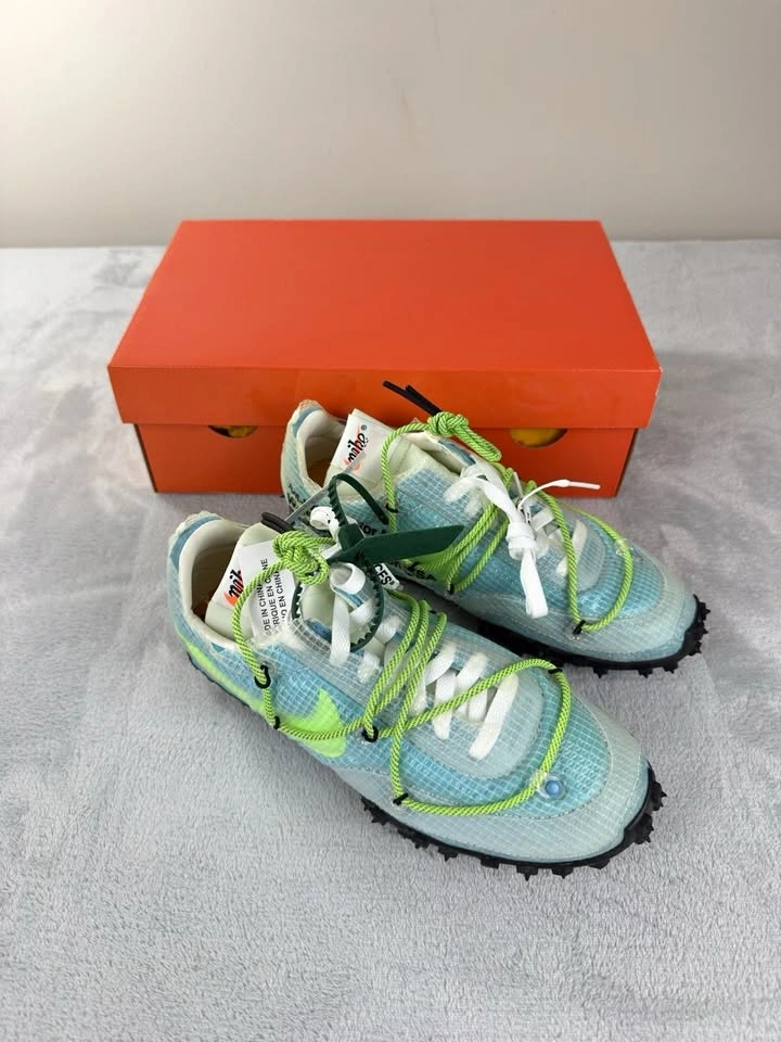 Nike x Off-White Waffle Racer Vivid Sky 2019 DS Size 8W/6.5M