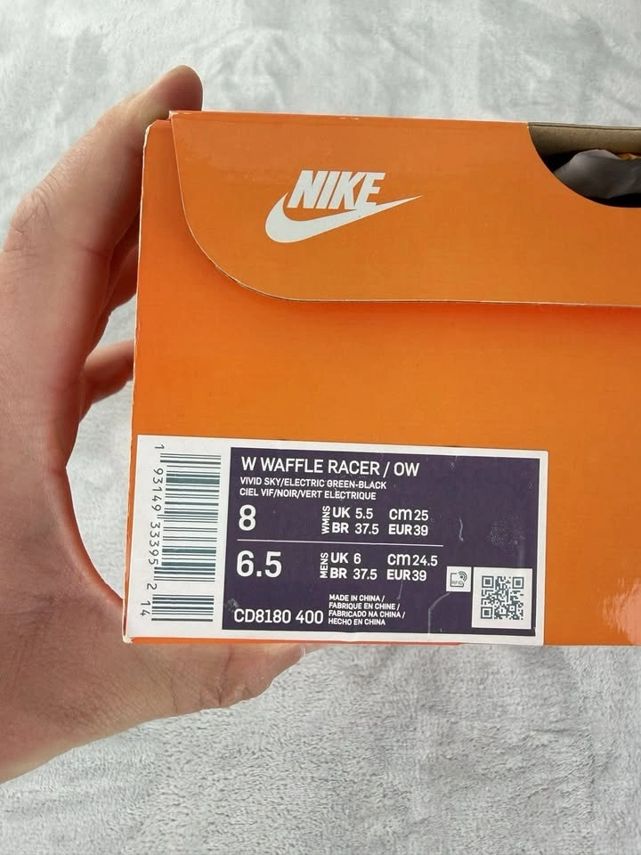 Nike x Off-White Waffle Racer Vivid Sky 2019 DS Size 8W/6.5M - photo 2