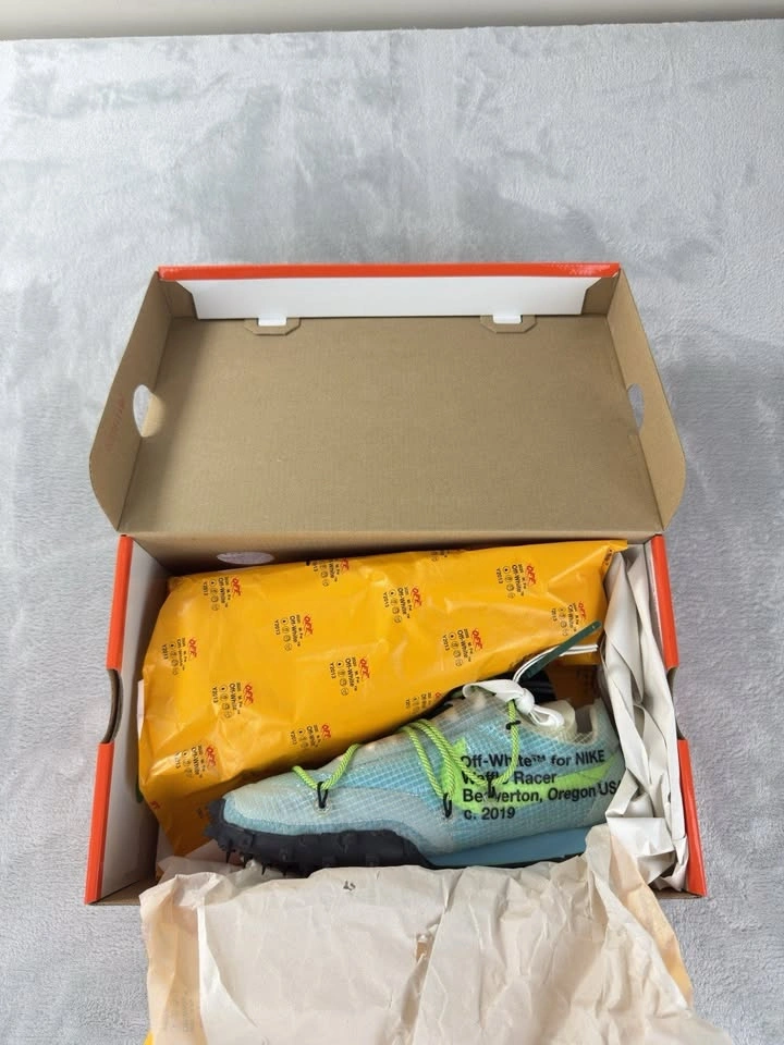 Nike x Off-White Waffle Racer Vivid Sky 2019 DS Size 8W/6.5M - photo 3