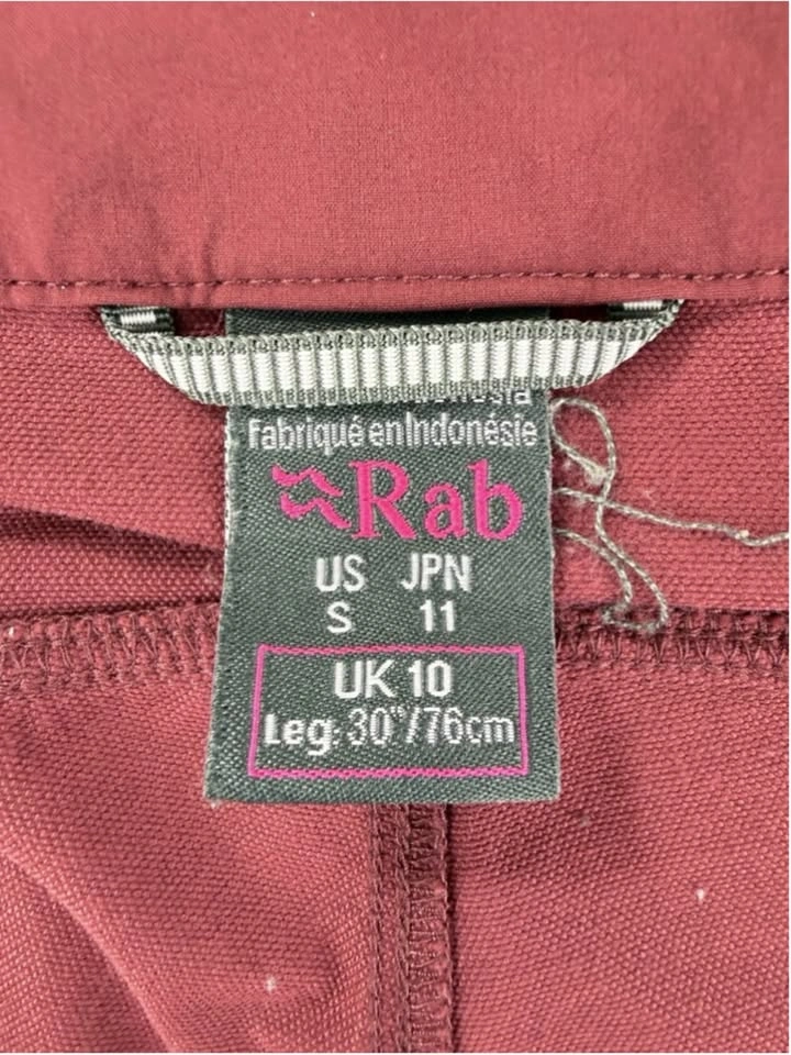 Rab Incline Pants Womens Small Red Matrix Softshell Hiking - photo 2