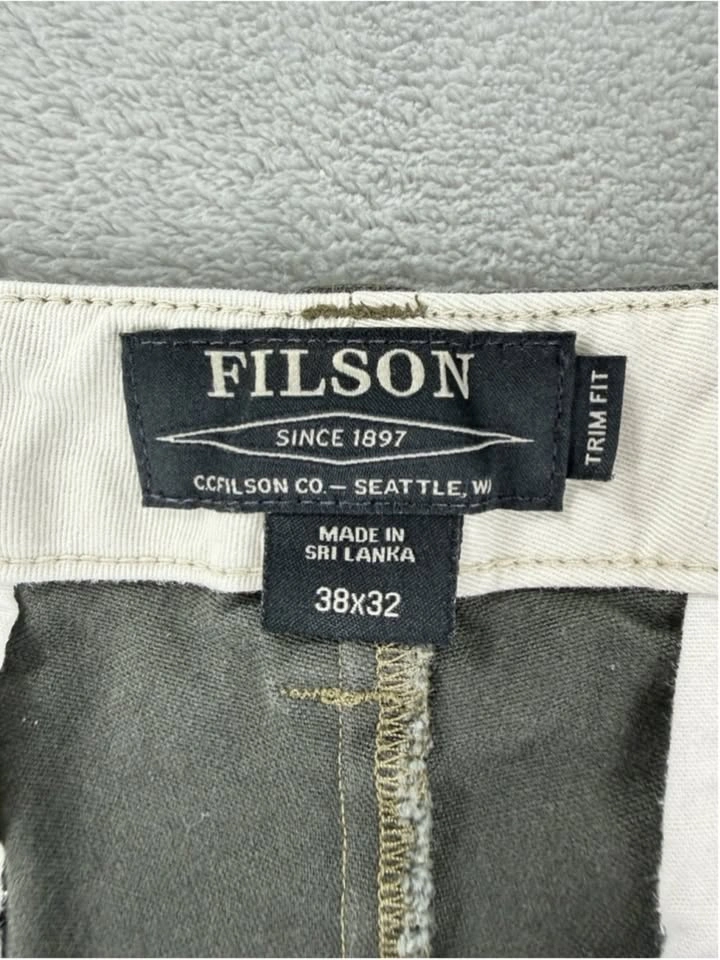 CC Filson Charcoal Grey Draftsman Canvas Chino Pants 38x31 - photo 2