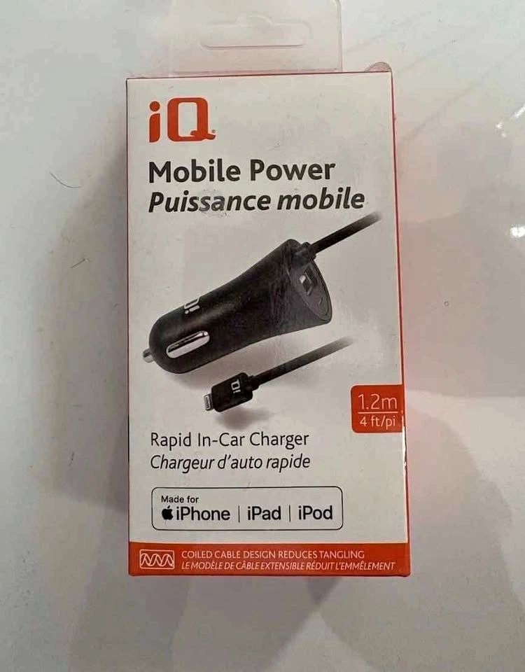 iQ Mobile Power Rapid In-Car Charger for iPhone/iPad/iPod