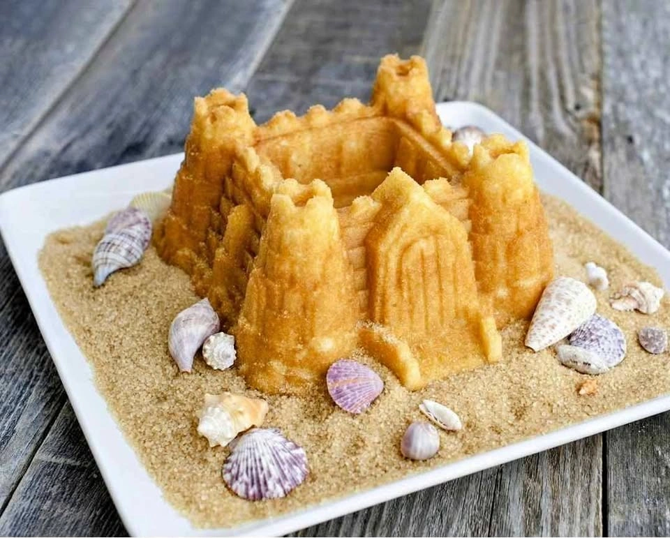 Nordic Ware PROCAST CASTLE BUNDT PAN Cast Aluminum Graphite