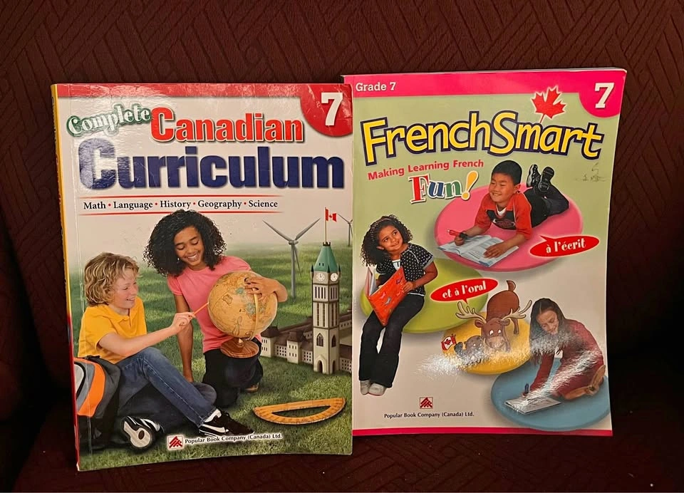 Grade 6, 7, 8 Canadian Curriculum, French Smart and Nelson bo