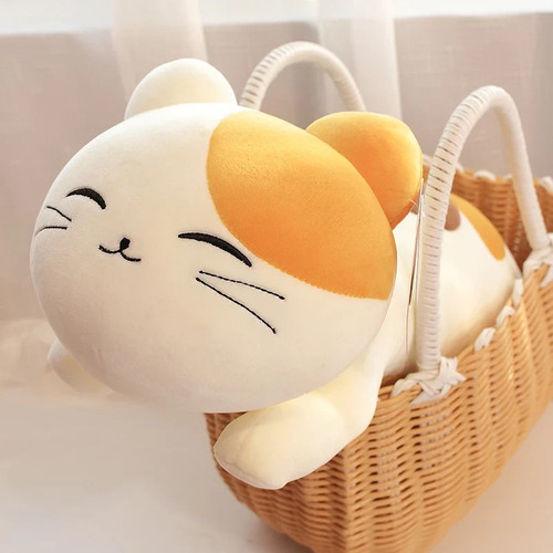 Cartoon Crouching Cat Plush Toy Strip Pillow Sofa Cushion - photo 3