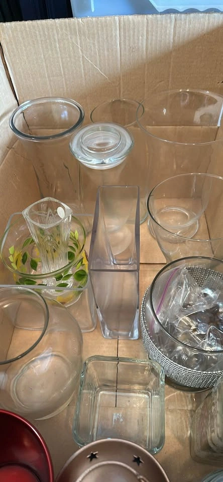 Assorted Glass Vases and Decorative Containers - $10 - photo 2