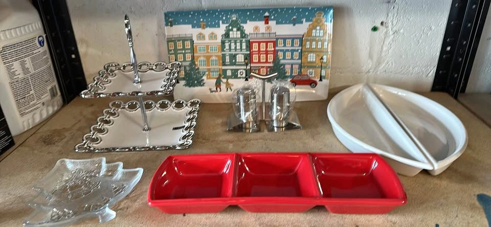 Assorted Christmas and Holiday Serving Dishes - $5 for everythi