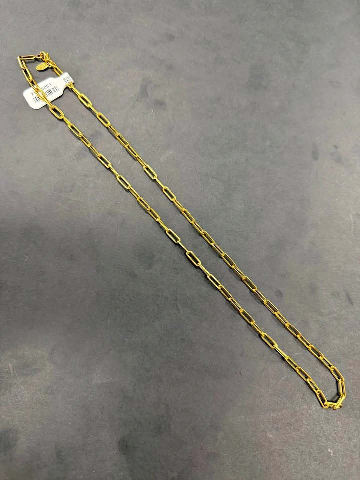 18KT 6.07GR 20IN Paperclip Chain