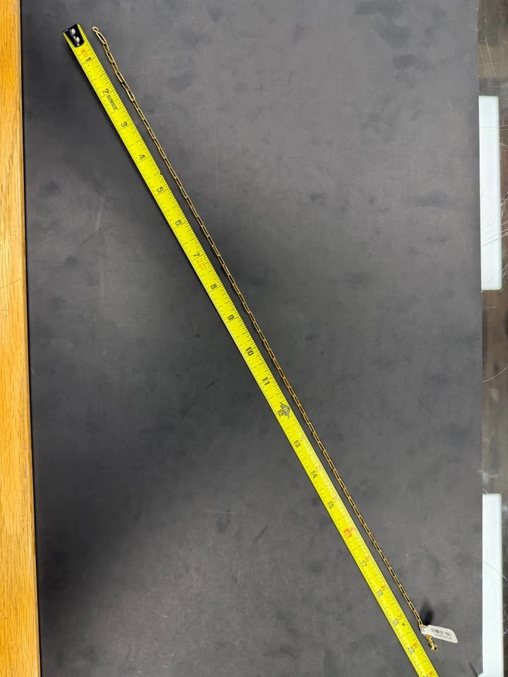 18KT 6.07GR 20IN Paperclip Chain - photo 2