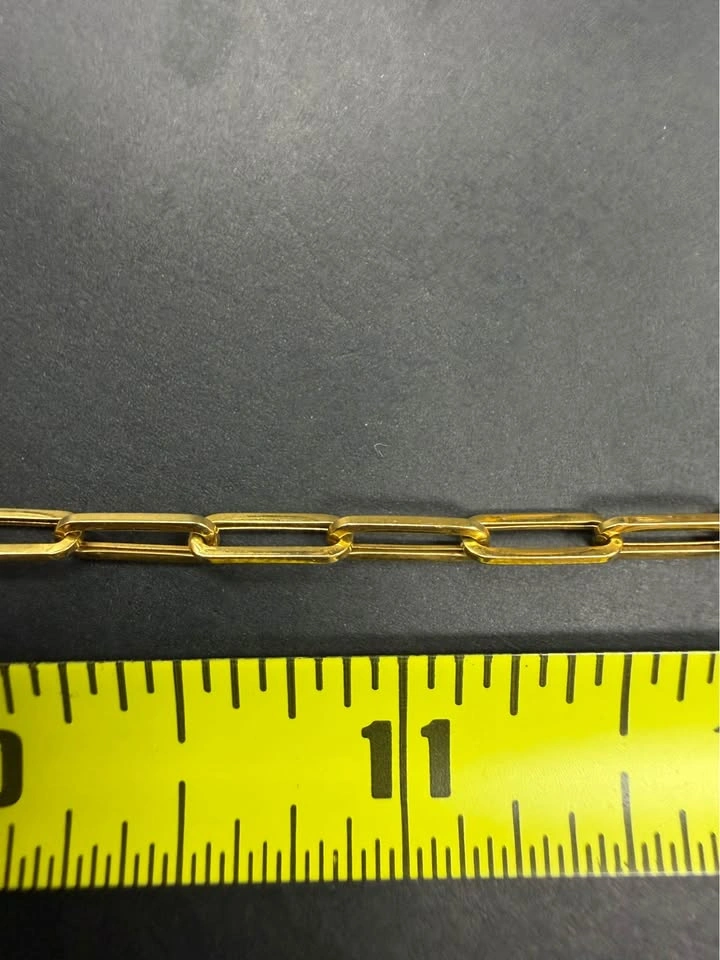 18KT 6.07GR 20IN Paperclip Chain - photo 3