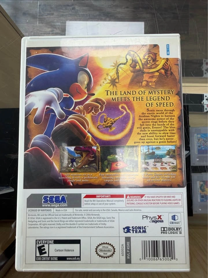 Sonic and the Secret Rings - WII CIB - photo 2