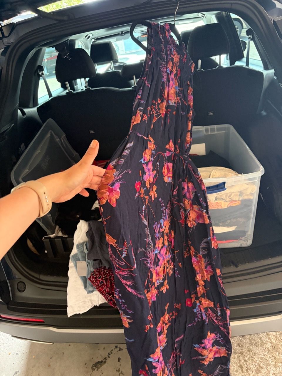 A New Day Navy Floral Maxi Dress