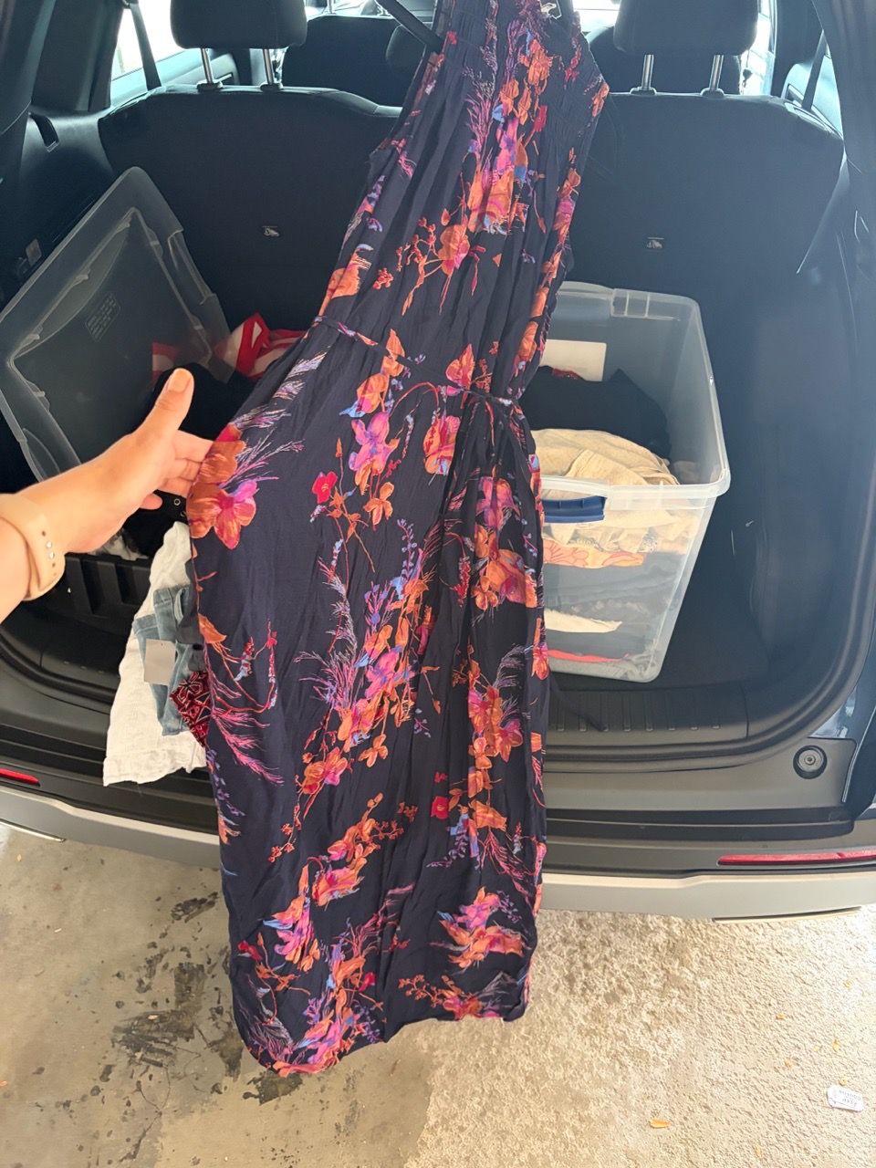 A New Day Navy Floral Maxi Dress - photo 2