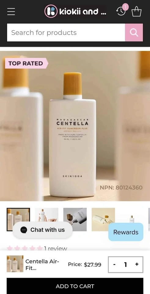 Sunscreen - madagascar centella