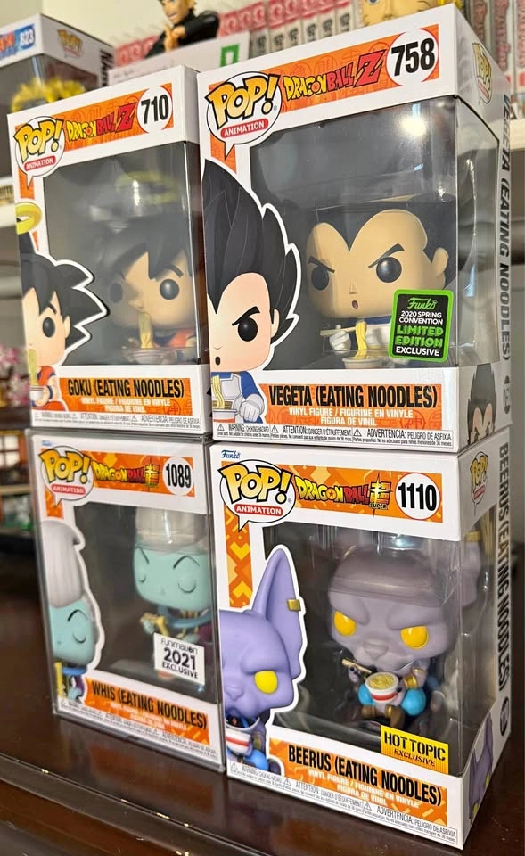 Dragon Ball Eating Noodles COMPLETE SET #710 #758 #1089 #1110
