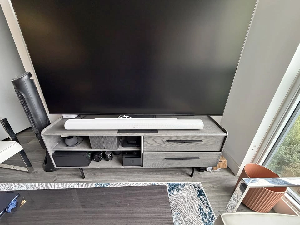 Mobilia Wooden TV Stand with Drawers (160cm x 46cm)