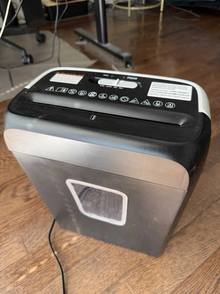 Bonsaii 6-Sheet Micro-Cut Paper Shredder - P-4 Security, with Bi - photo 2