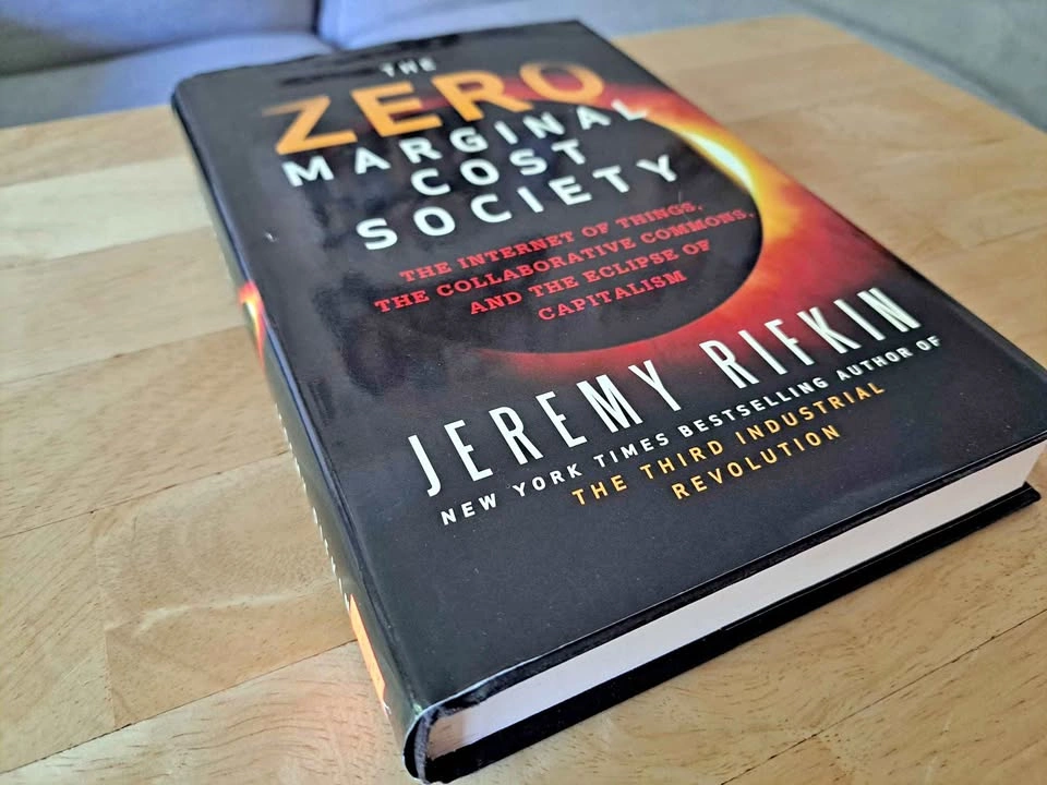 Signed Jeremy Rifkin First Ed. Hardcover - The Zero Marginal Cos