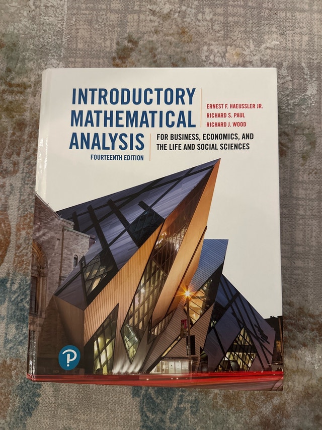 Introductory Mathematical Analysis 14th Edition Pearson