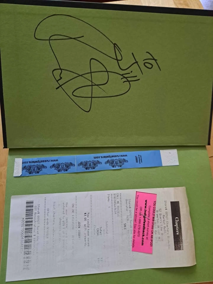 Signed Russell Peters - Call Me Russell First Edition Hardcover - photo 3