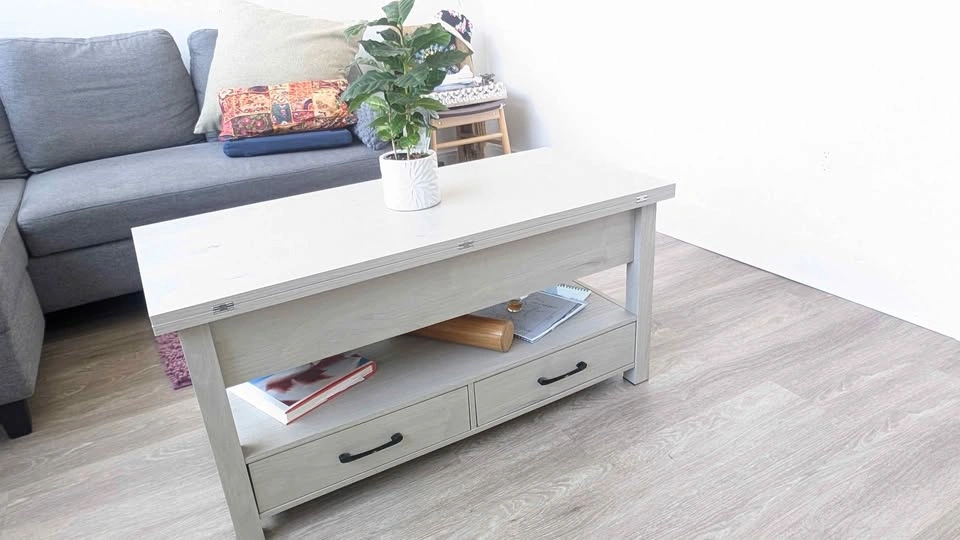 Light Gray Murphy Coffee Table / Work Station - photo 2