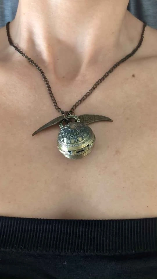 Golden Snitch Pocket Watch Necklace - photo 2
