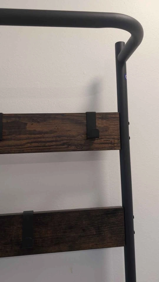Industrial Hall Tree with Coat Rack and Shoe Bench - photo 2
