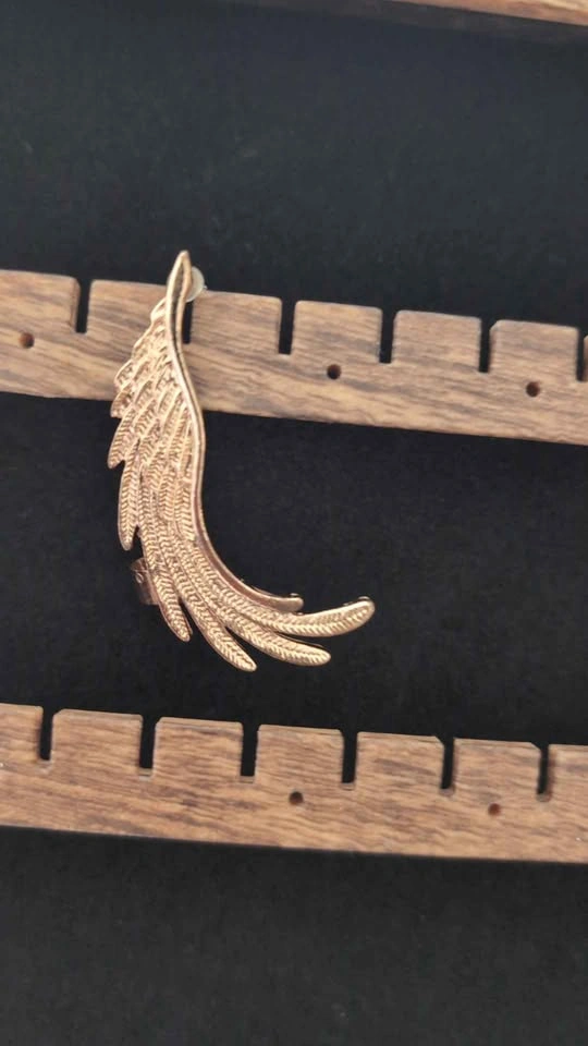 Rose Gold Wing Ear Cuff - photo 2