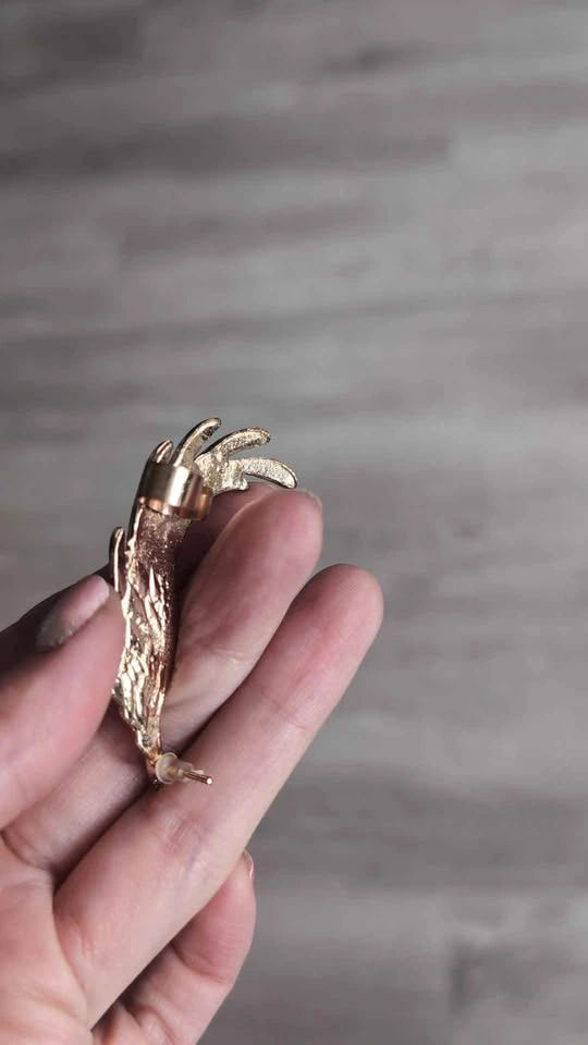Rose Gold Wing Ear Cuff - photo 3