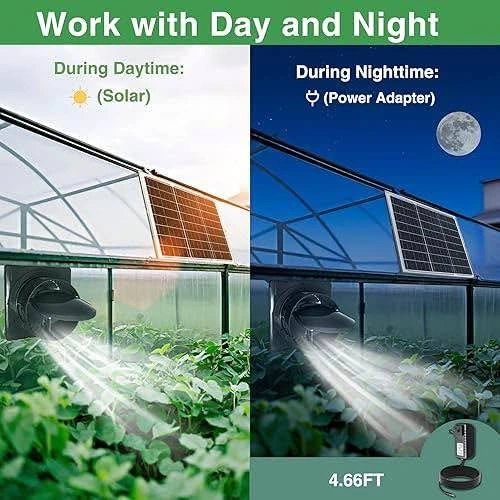 New Solar Exhaust Fan, 25W Solar Panel + 8' Ventilation Vent Fan - photo 5