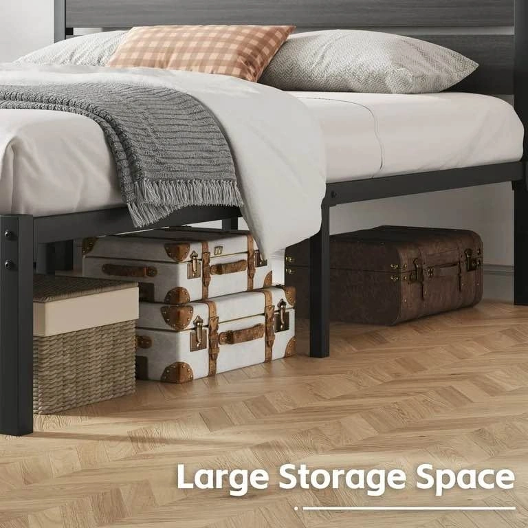 New Fluest Queen Size Bed Frame with Headboard and Footboard - photo 3