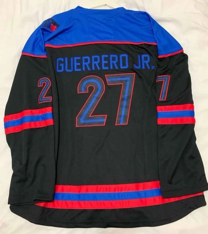 SGA Vladdy Jr Hockey Jersey #27 Black Blue Red XL - photo 2