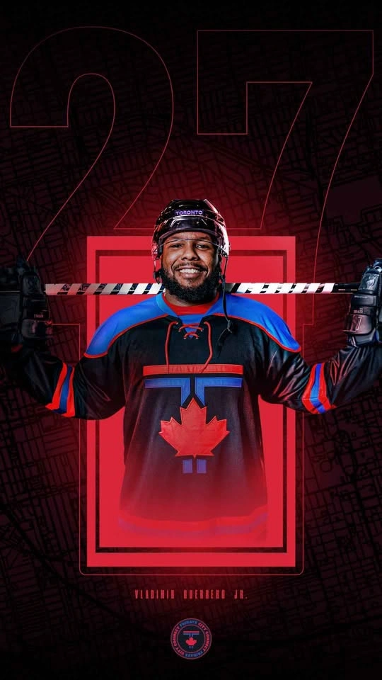 SGA Vladdy Jr Hockey Jersey #27 Black Blue Red XL - photo 3