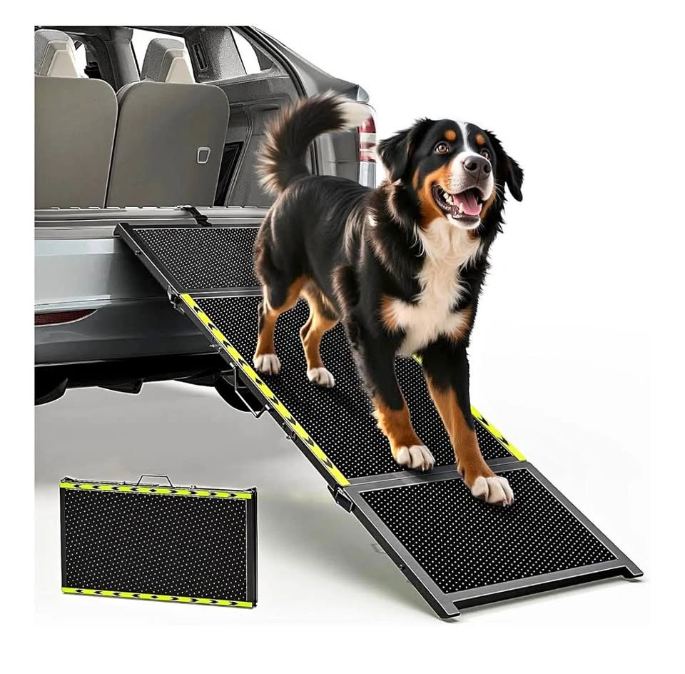 New Extra Wide Portable Folding Pet Ramp for Cars and SUVs