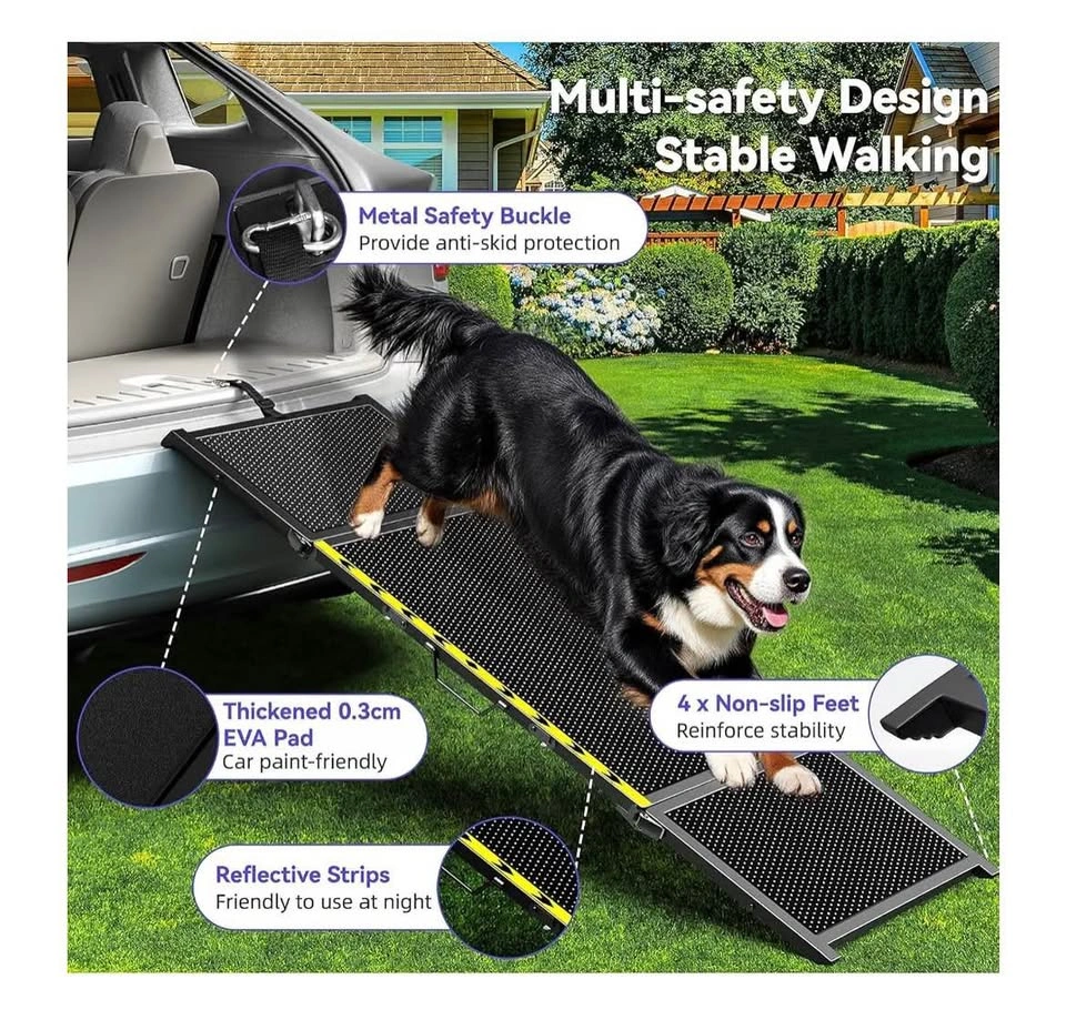 New Extra Wide Portable Folding Pet Ramp for Cars and SUVs - photo 3