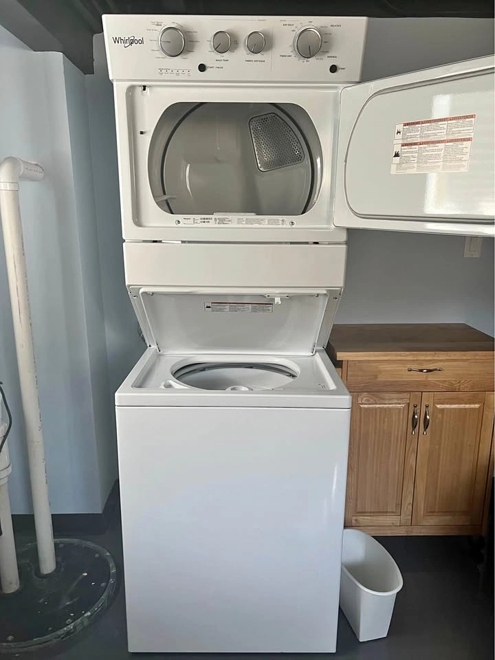 Whirlpool stacked washer and dryer