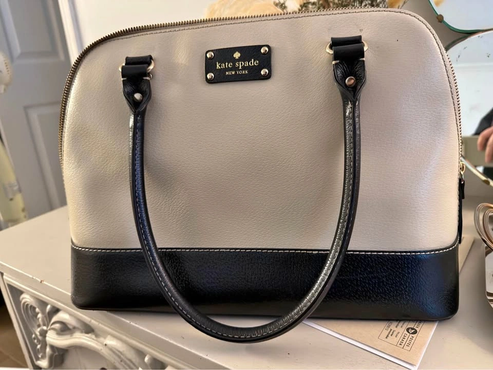 Two tone Kate Spade top handle bag