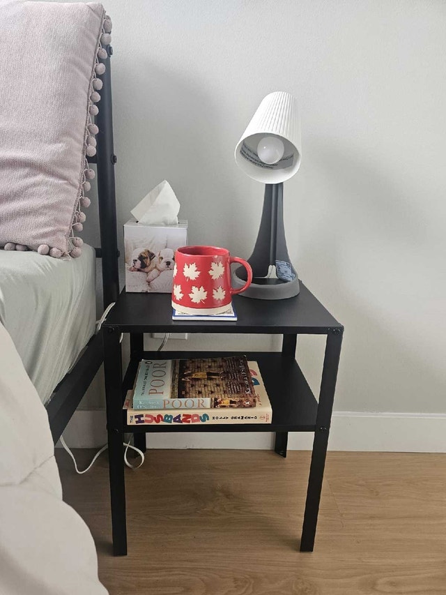 Black IKEA bedside tables - photo 2