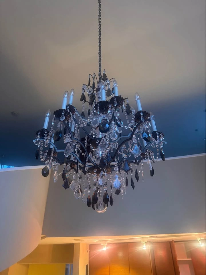 Large 15-Light Crystal Chandelier – Stunning Statement Piece - photo 2