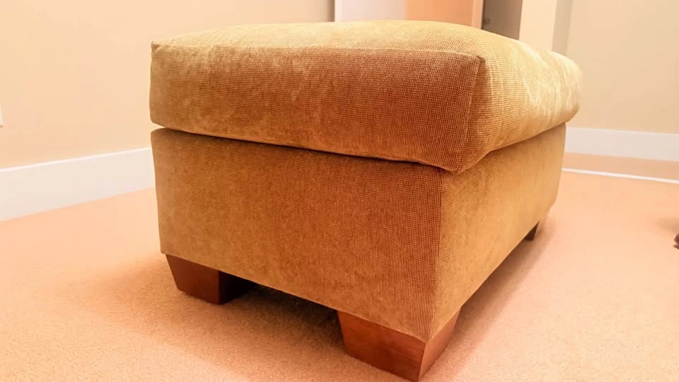 Green Modular Sofa + 2 Ottomans – Retro Modern - photo 3