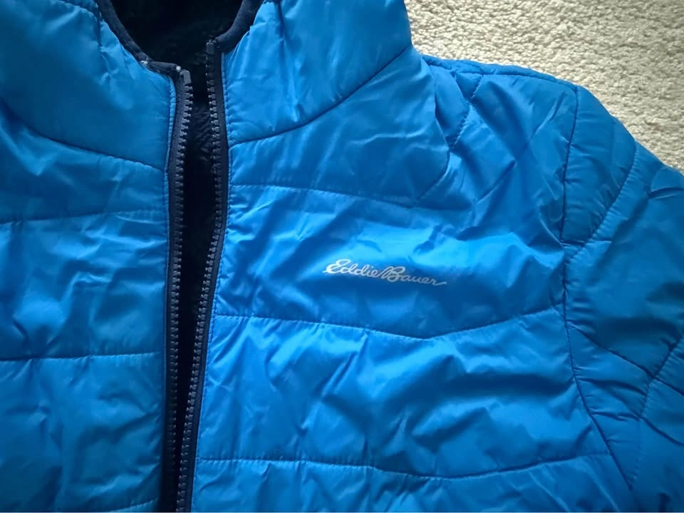 Eddie Bauer Reversible Hooded Jacket Youth Size Medium - photo 2