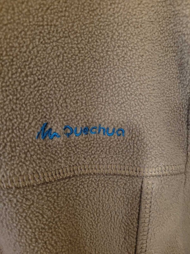Vintage Quechua Forclaz 200 Men's Brown Taupe Fleece Jacket - photo 3